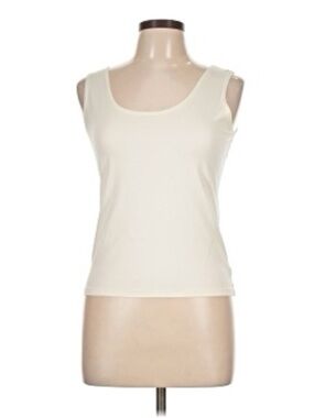 A’ nue Ligne Classic Woman’s Tank Top in Cream. Size Large.